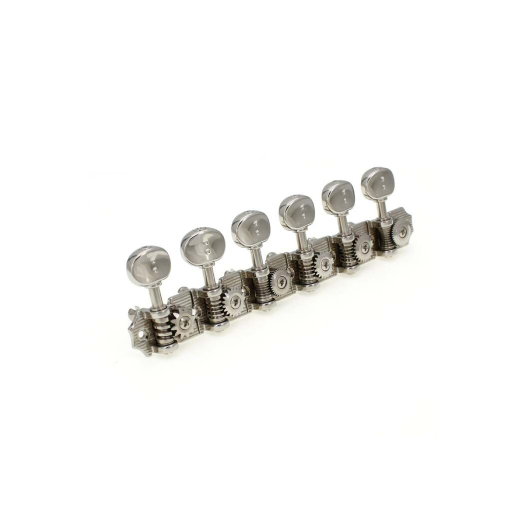 Кілки для гітари Graph Tech PRN-4624-N0 Ratio Electric 6-in-line Waffle, Vin. Nickel (235516) - зображення 8