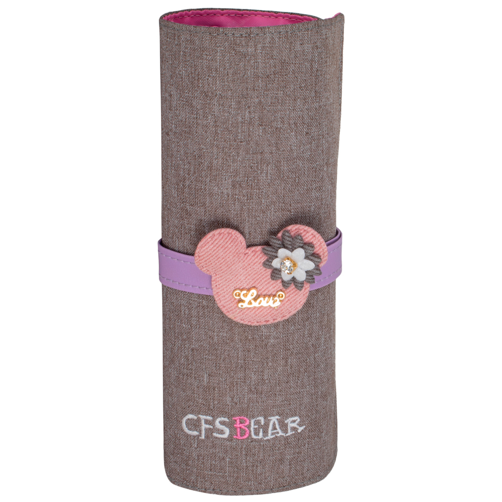 Пенал Cool For School Bear 1 відділення Сірий (CF86651-02) - зображення 1