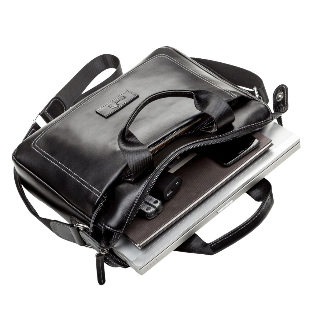 Сумка Shvigel Шкіряна Чорна (11107) - зображення 5