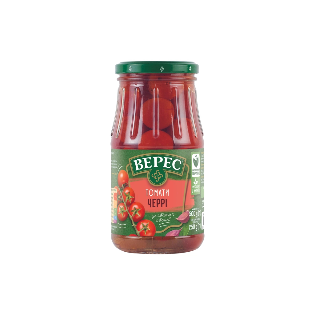 Овочева консервація Верес Томати Чері мариновані 500 г (4823105400614) - picture 1
