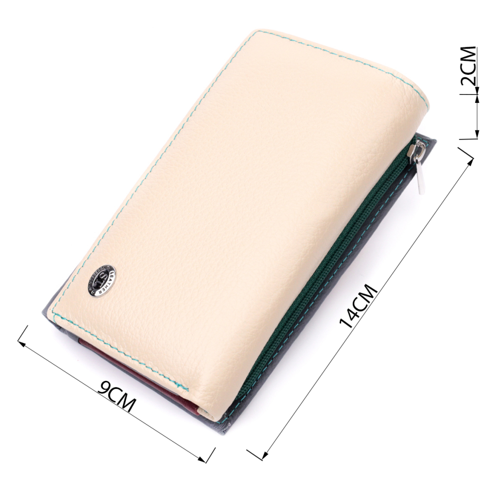 Гаманець ST Leather Шкіряний Різнокольоровий (19446) - зображення 3