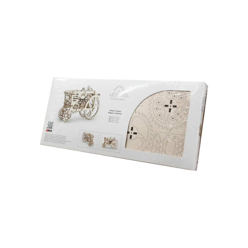 Збірна модель Ugears механічний Трактор (70003) - зображення 5
