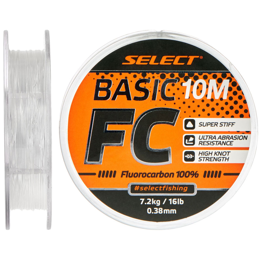 Флюорокарбон Select Флюорокарбон Select Basic FC 10m 0.28mm 10lb/4.3kg (1870.64.16) - зображення 1