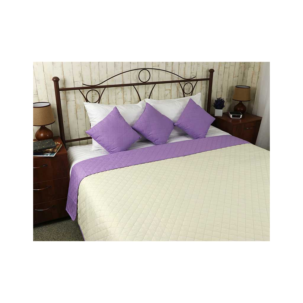 Покривало Руно Двостороннє Севілья бузково-молочне 220х240 см (330.52У_Севілья) - зображення 4