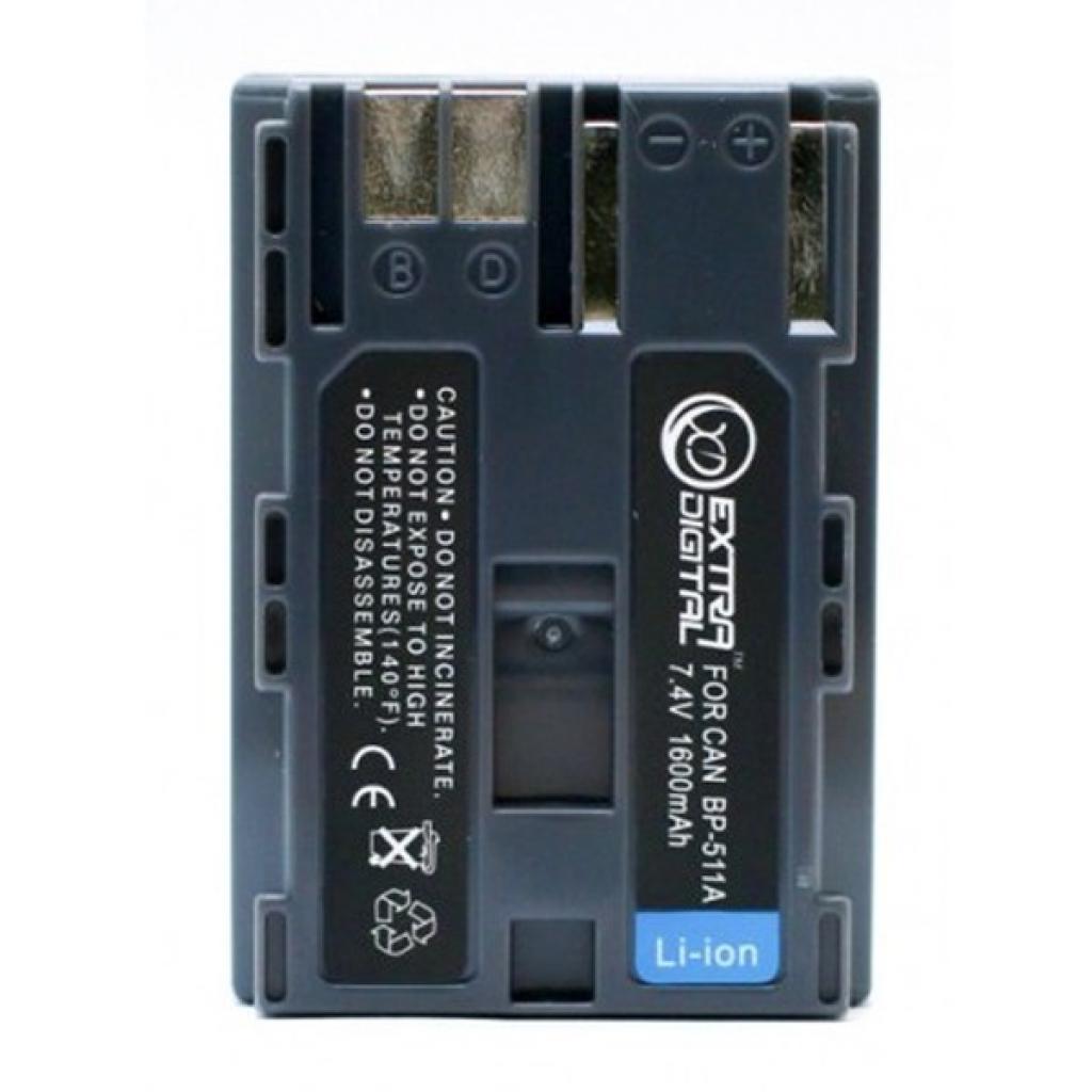 Акумулятор до фото/відео Extradigital Canon BP-511, BP-511A, BP-512, BP-514 (BDC2406) - зображення 1