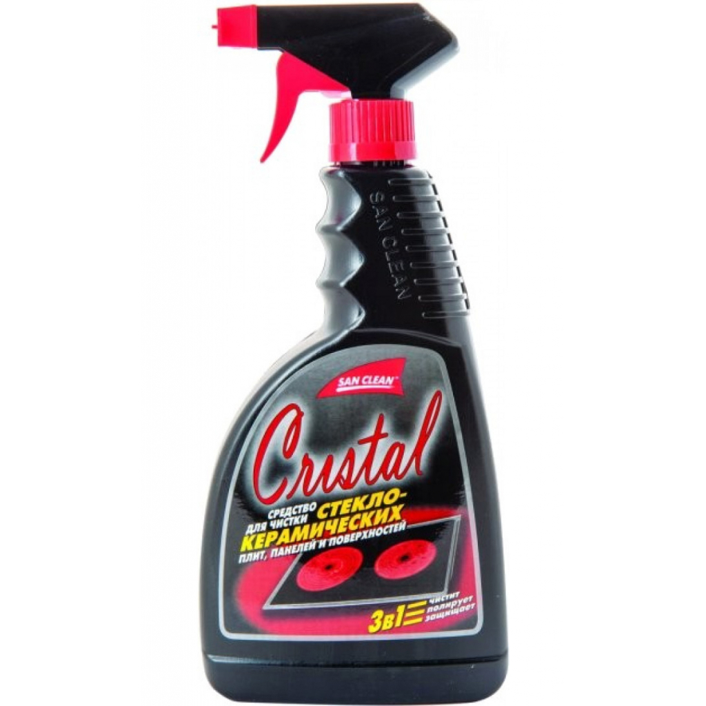 Засіб для чищення склокераміки San Clean з розпилювачем 500 мл (4820003542040) - зображення 1