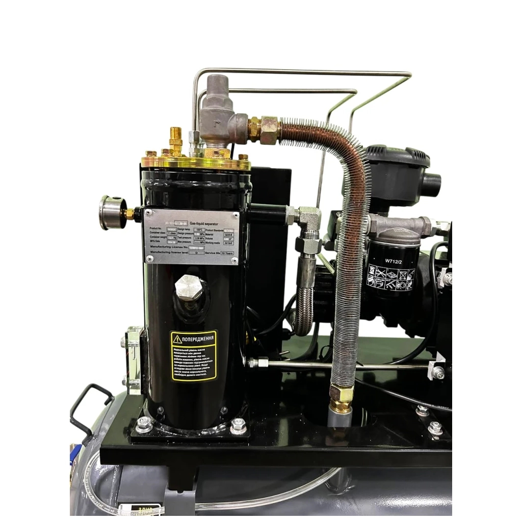 Компресор GTM 100л, 350л/хв, 3кВт, 8бар, 380V (DLG3V 380) - зображення 6