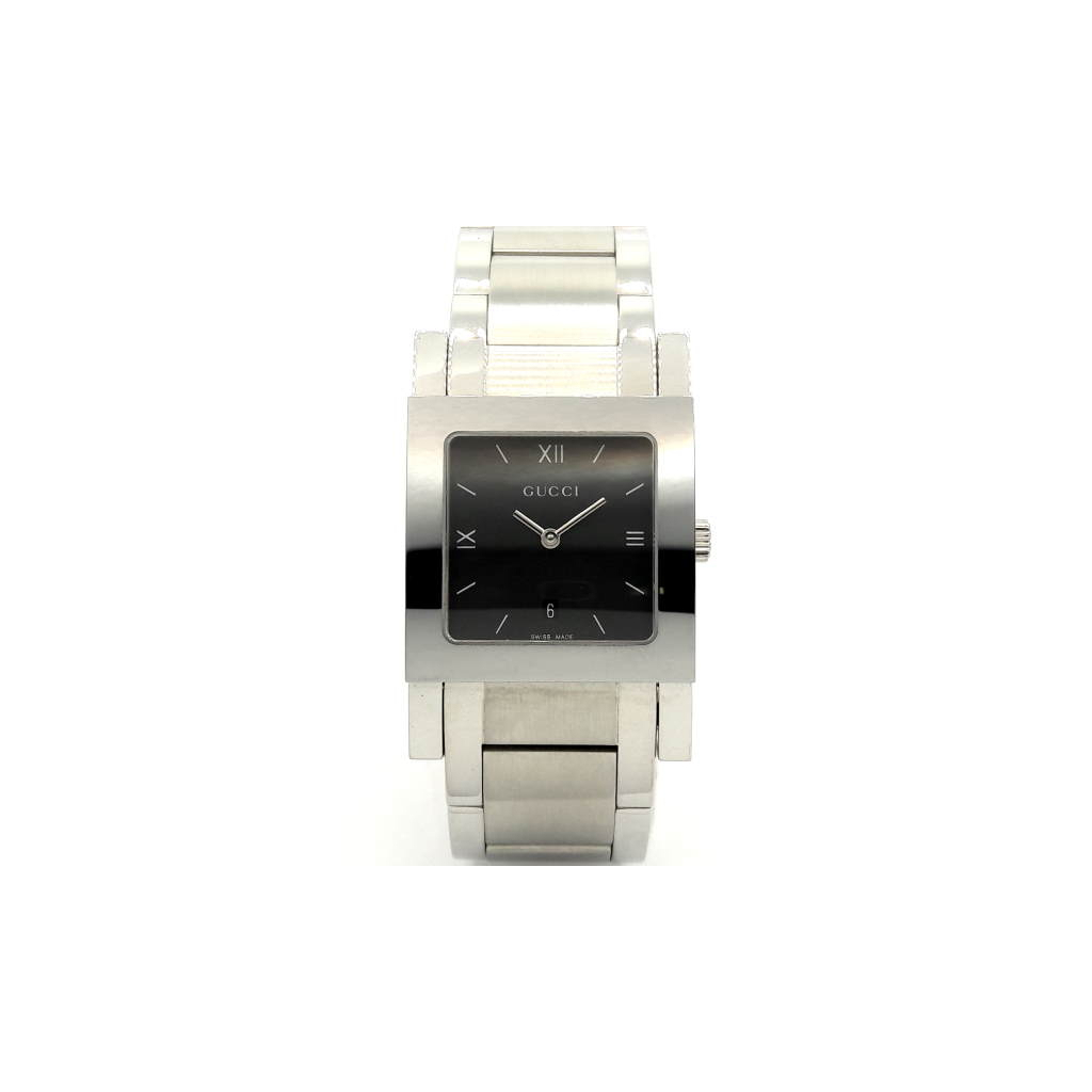 Наручний годинник Gucci 7905M 17935 BLK/STEEL/BRACELET - зображення 1