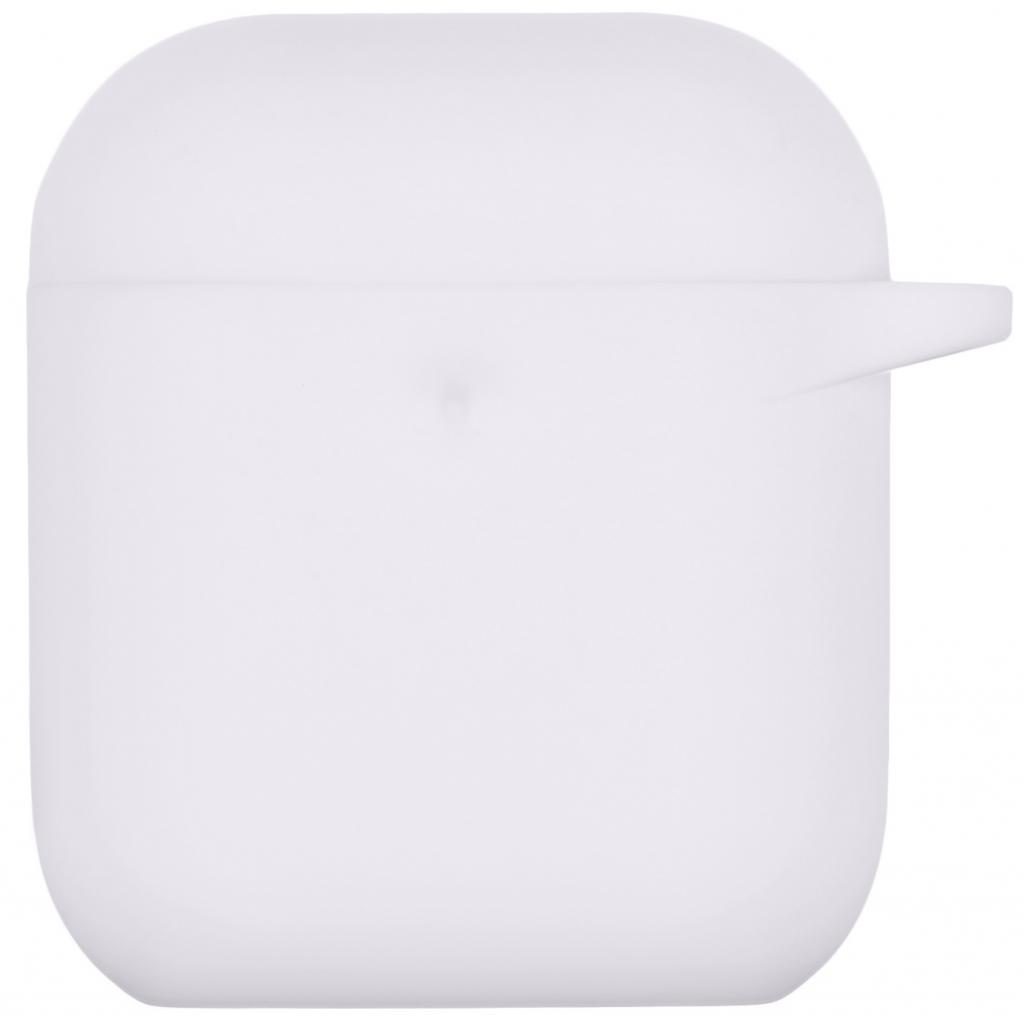 Чохол для навушників 2E для Apple AirPods Pure Color Silicone 3.0 мм Star White (2E-AIR-PODS-IBPCS-3-WT) - зображення 1