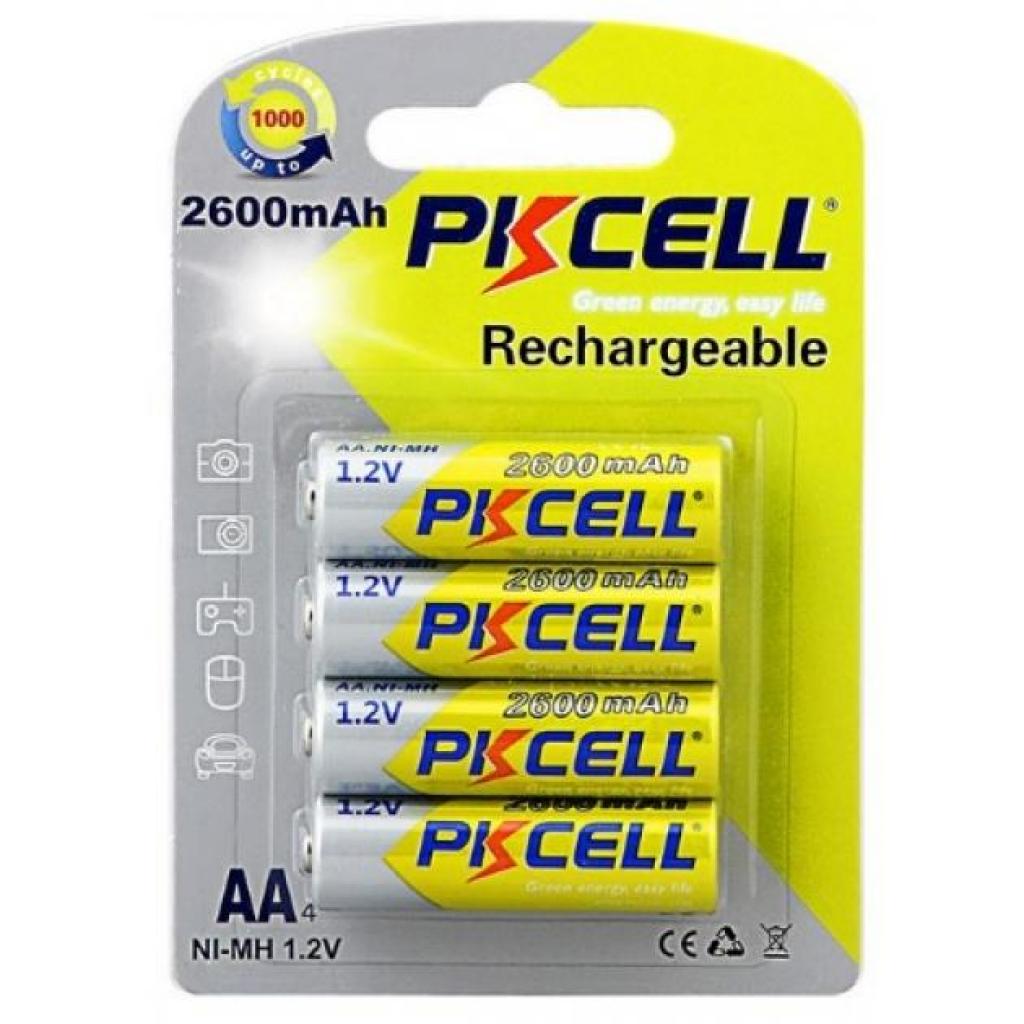 Акумулятор PkCell AA R6 NiMH 2600mAh * 4 (PC/AA2600-4B) - зображення 1