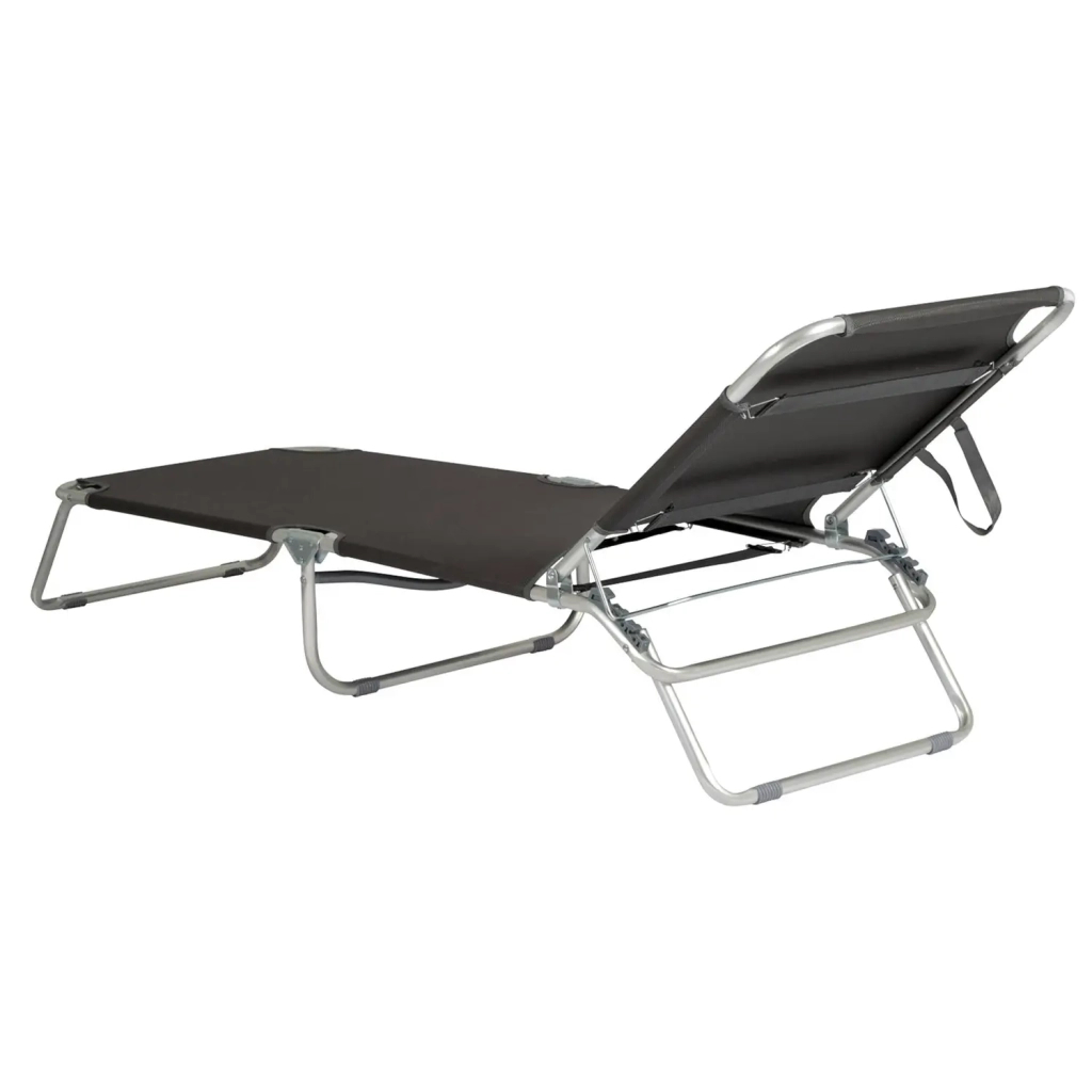 Розкладачка Bo-Camp Sun Lounger 3 Positions Anthracite (1304480) - зображення 2