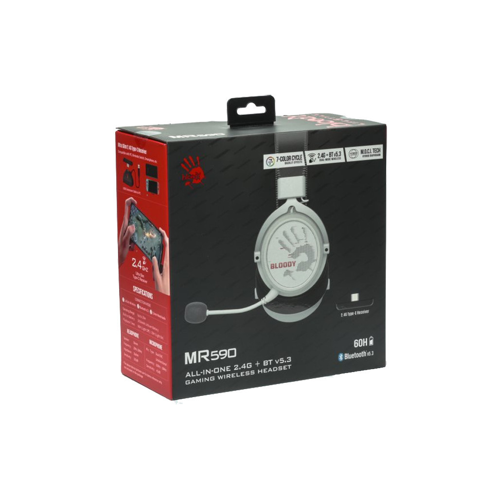 Навушники A4Tech Bloody MR590 Sport White (4711421996082) - зображення 9