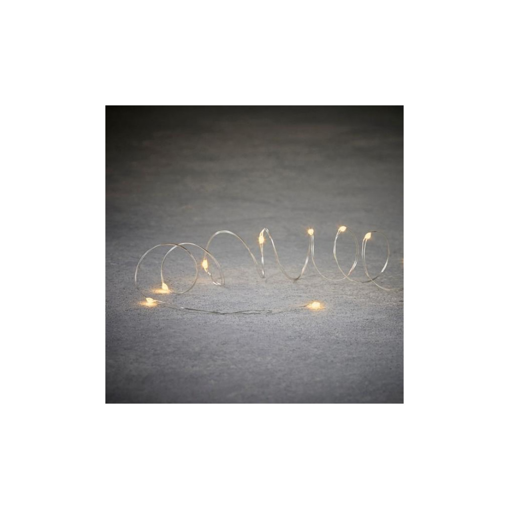 Гірлянда Luca Lighting Струна срібна 13 м теплий білий (8718861853209) - зображення 1