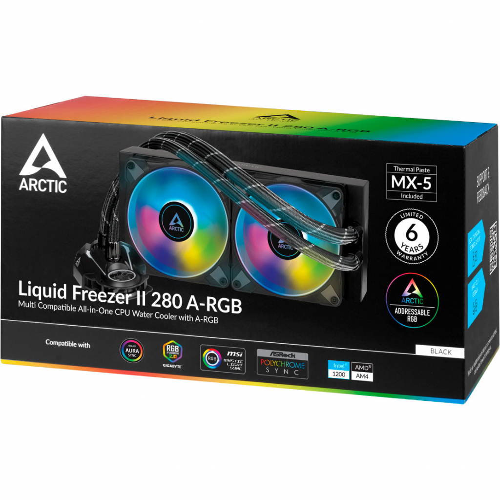 Система рідинного охолодження Arctic Liquid Freezer II 280 A-RGB (ACFRE00106A) - зображення 7