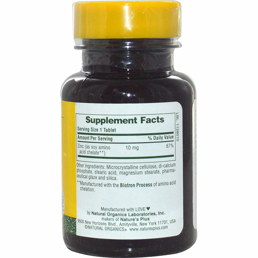 Мінерали Natures Plus Цинк 10мг, 90 таблеток (NAP-03630) - зображення 2