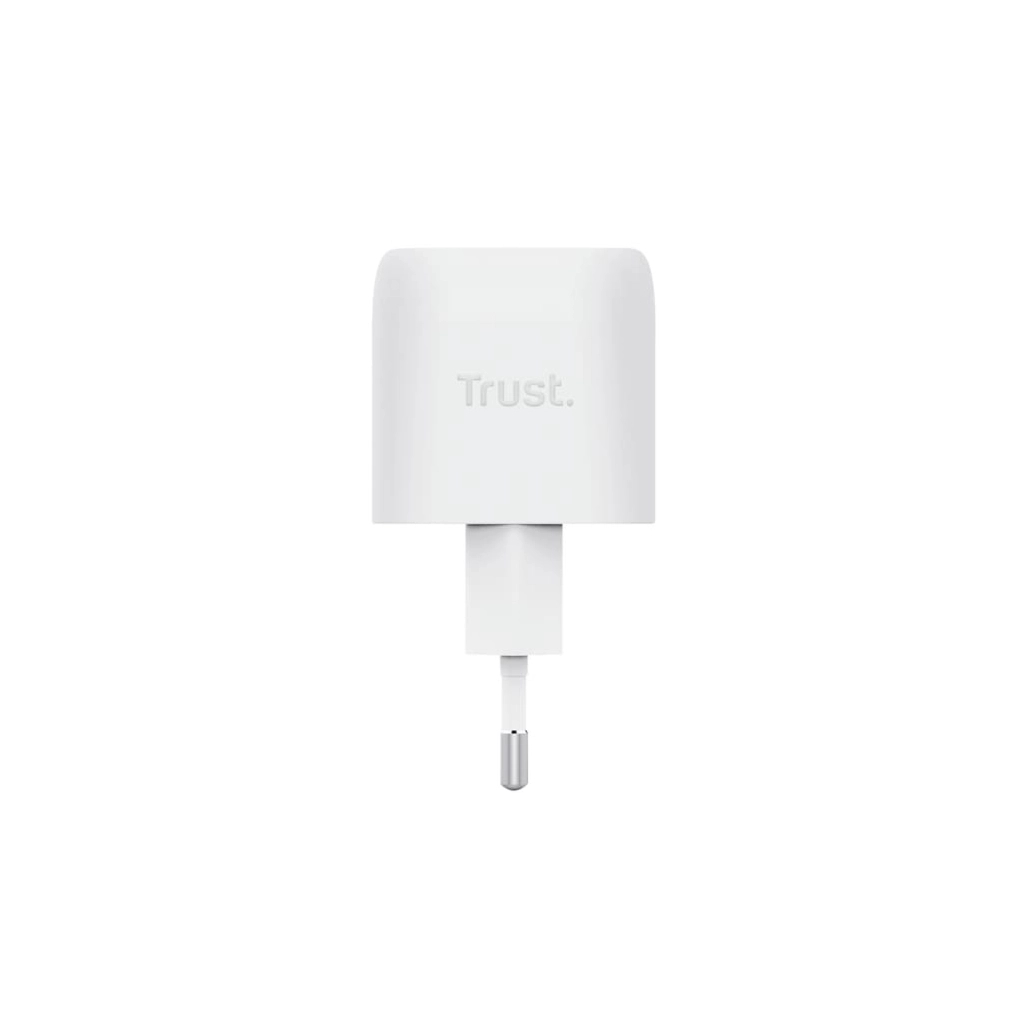 Зарядний пристрій Trust USB-C PD30W GaN white (25520_TRUST) - зображення 5