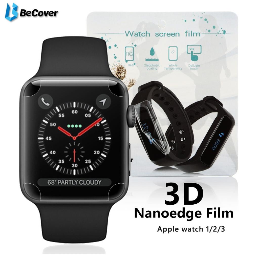 Плівка захисна BeCover Full Cover для Apple Watch Series 3/4 38mm/40mm (701963) - зображення 1