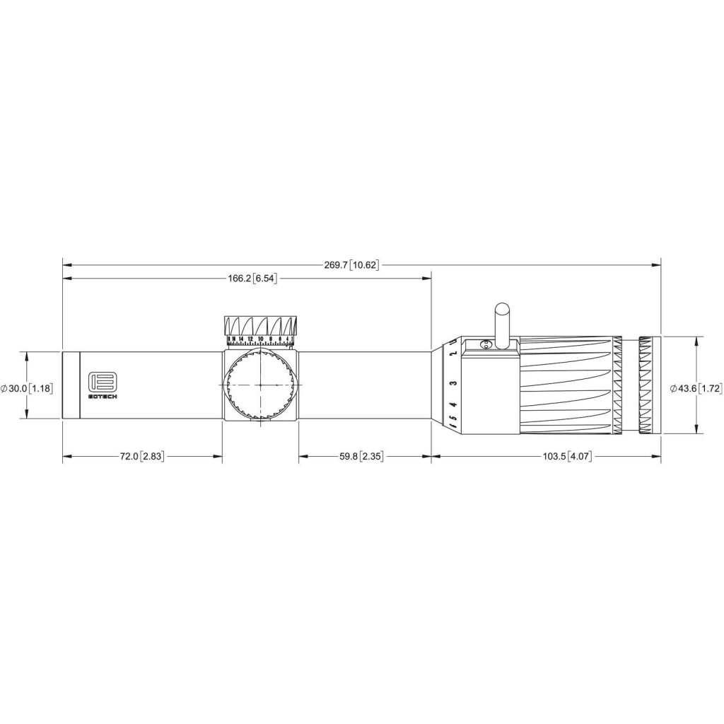 Оптичний приціл EOTech Vudu 1-6x24 FFP 30mm SR1 (VDU1-6FFSR1) - зображення 4