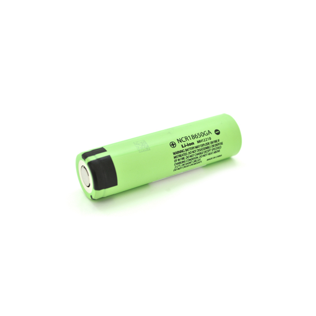 Акумулятор 18650 3500mAh, TipTop, 10A, 4.2/3.6/2.5V, green Panasonic (NCR18650GA) - зображення 1