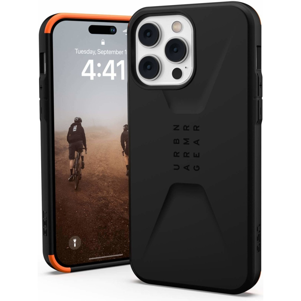 Чохол до мобільного телефона UAG Apple iPhone 14 Pro Max Civilian, Black (114043114040) - зображення 8