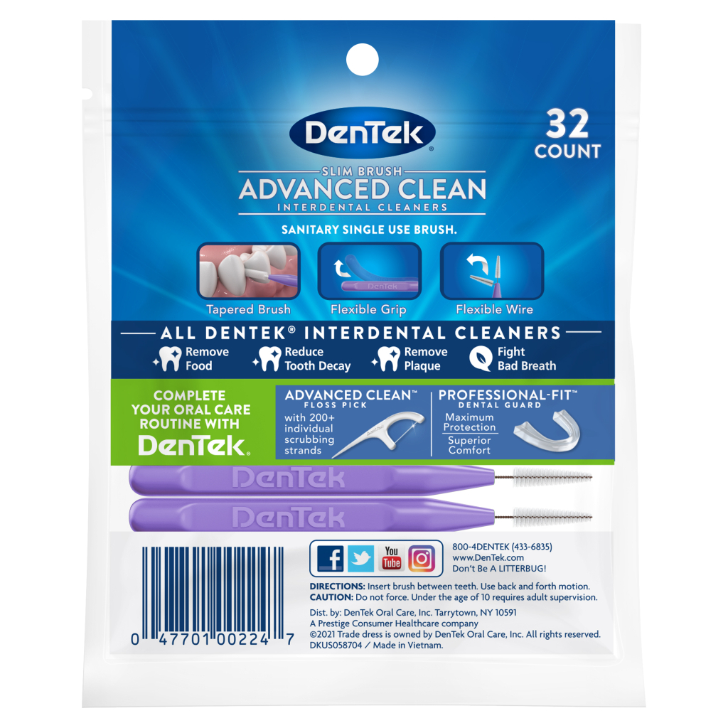 Щітки для міжзубних проміжків DenTek тонкі 32 шт. (047701002247) - зображення 2