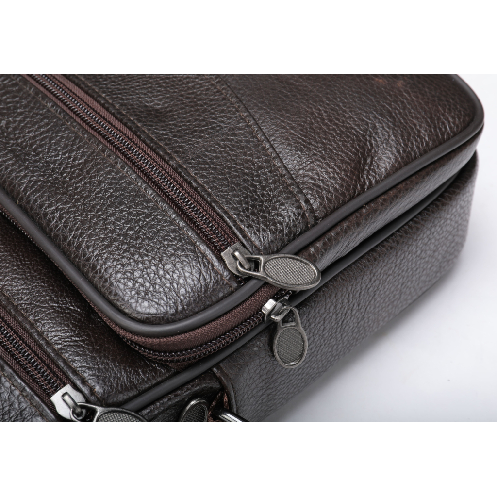 Сумка Vintage Шкіряна Коричнева (20346) - зображення 11