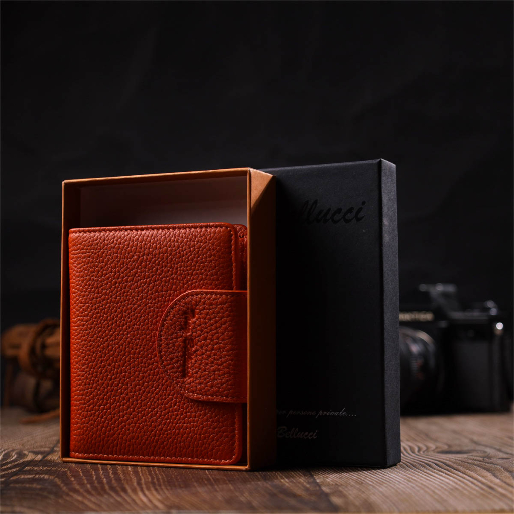 Гаманець Tony Bellucci З натуральної шкіри Помаранчевий (22064) - зображення 11