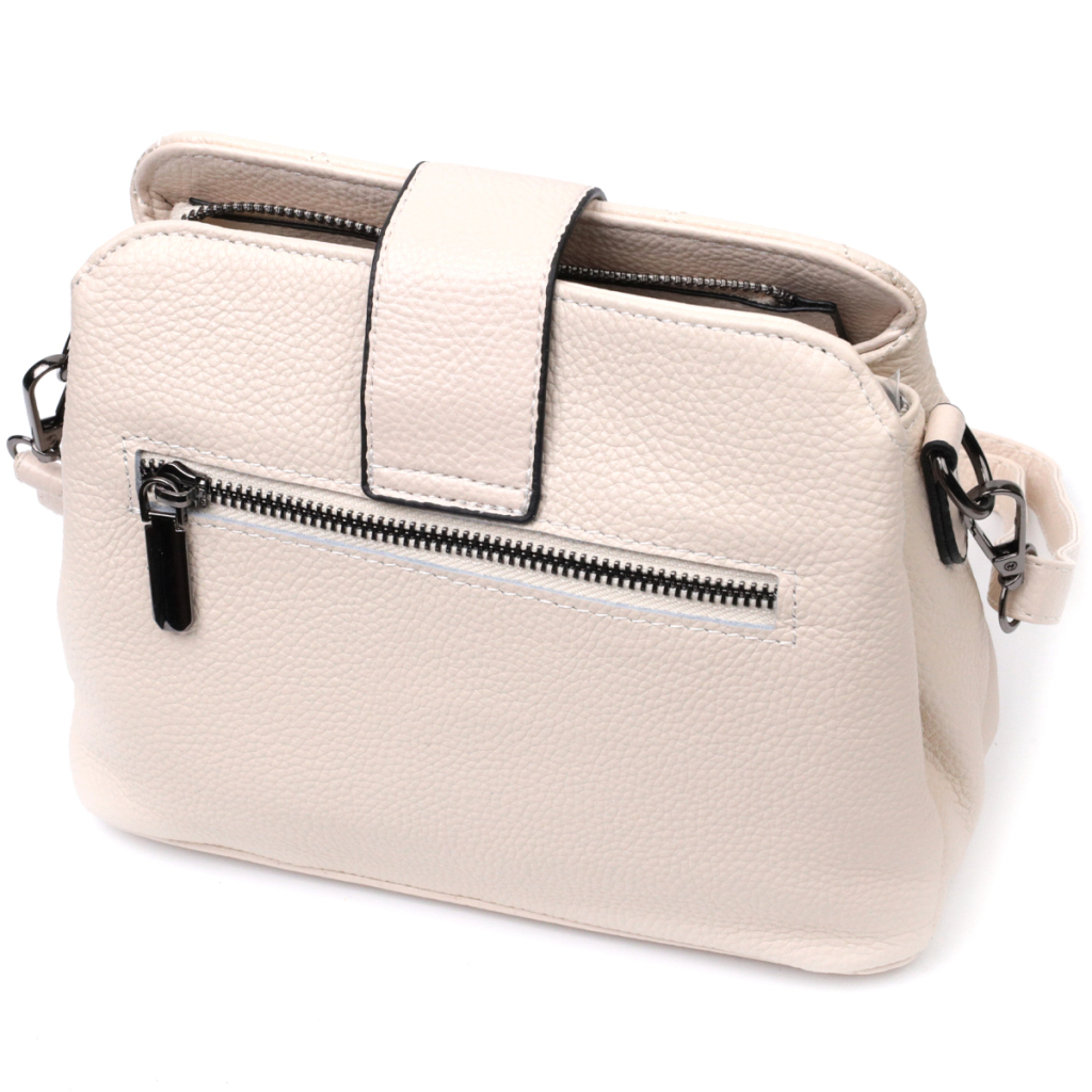 Сумка Vintage З натуральної шкіри Біла (22414) - зображення 2