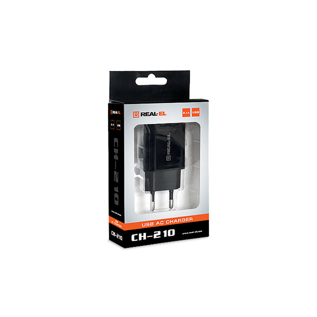 Зарядний пристрій REAL-EL CH-210 black (EL123160014) - зображення 7