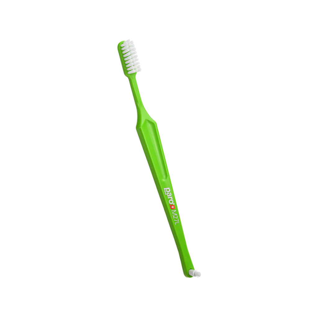 Зубна щітка Paro Swiss M27L середньої жорсткості Салатова (7610458007389-light-green) - зображення 1