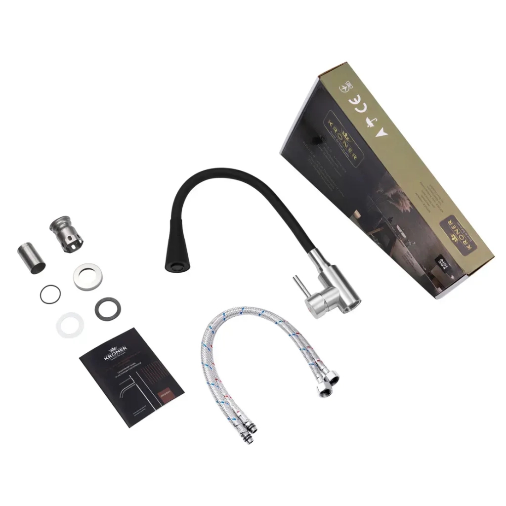 Змішувач Kroner Klassisch-ESG031BLK (CV035371) - зображення 7