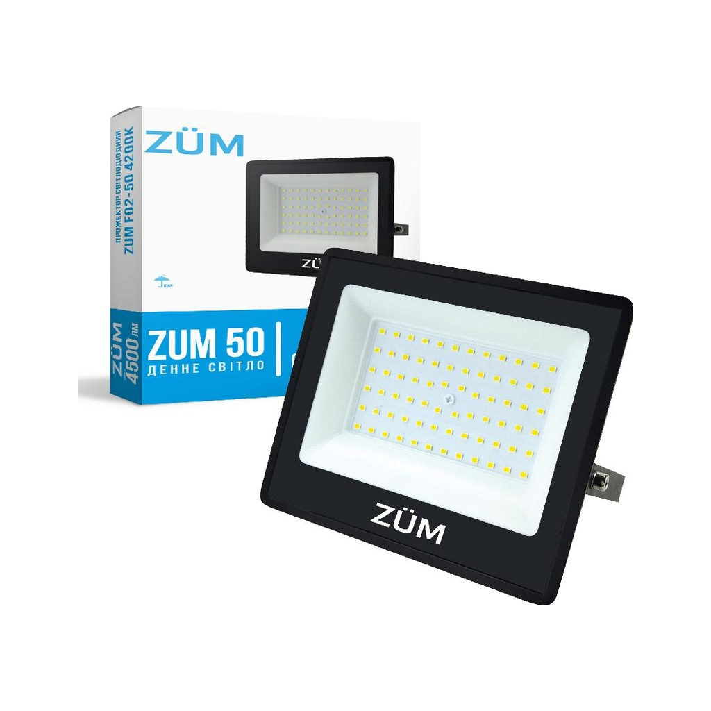 Прожектор Євросвітло ZUM F02-50 4200K - зображення 1