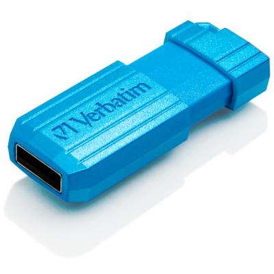 USB флеш накопичувач Verbatim 32GB Store 'n' Go PinStripe Blue USB 2.0 (49057) - зображення 3