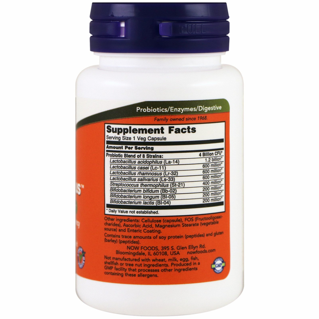 Пробіотики Now Foods для Покращення Шлункового Тракту, Gr8-Dophilus (NOW-02912) - зображення 2