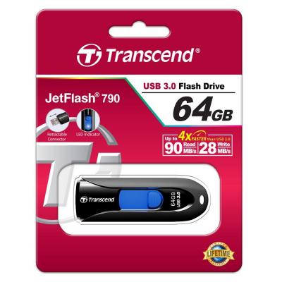 USB флеш накопичувач Transcend 64GB JetFlash 790 USB 3.0 (TS64GJF790K) - зображення 5