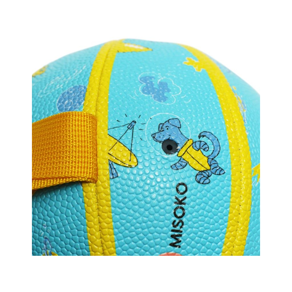 Іграшка для собак MISOKO&CO М'яч надувний у формі баскетбольного м'яча блакитний 15 см (KINMSK70116) - picture 3