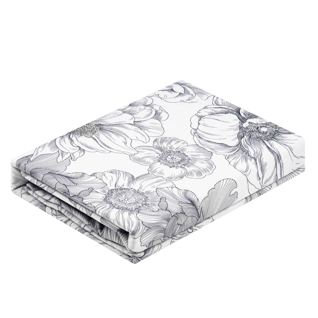 Постільна білизна Ardesto Gloria сатин півонії, синій євро 200х220 (ART2022PD) - зображення 2