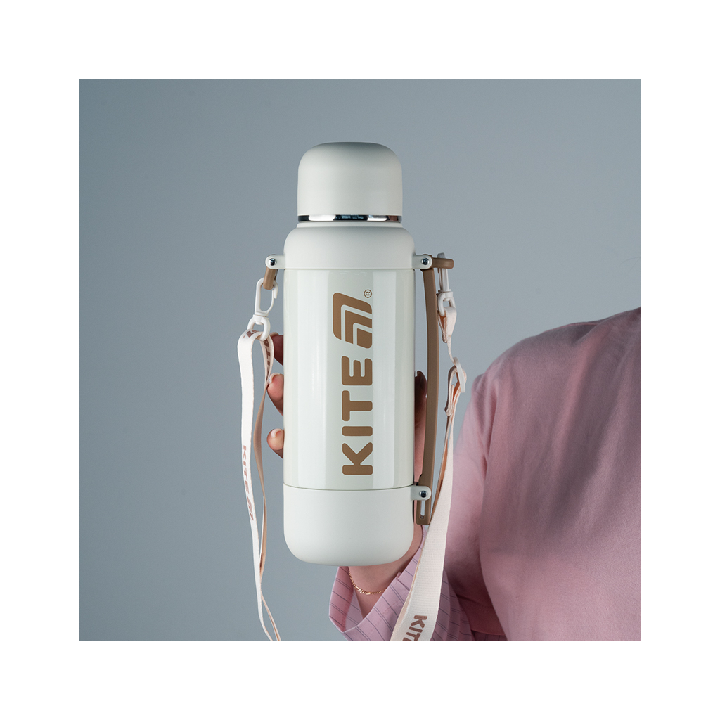 Термос Kite 1200 мл, бежевий (K25-1225-2) - изображение 7