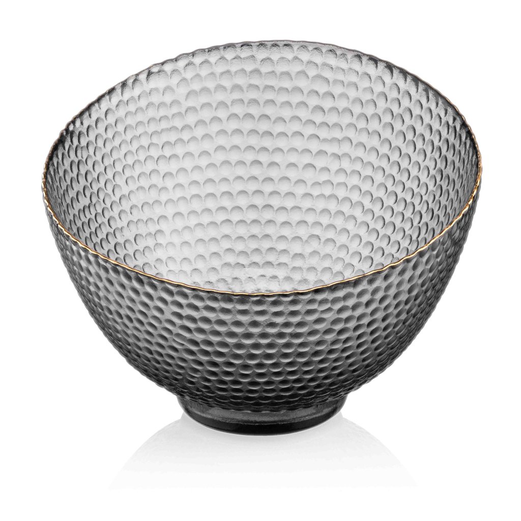 Салатник Ardesto Commelina 18см, скло, сірий (AR5018) - зображення 2