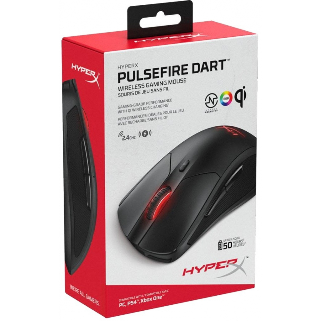 Мишка HyperX Pulsefire Dart Wireless Gaming Black (4P5Q4AA) - зображення 8