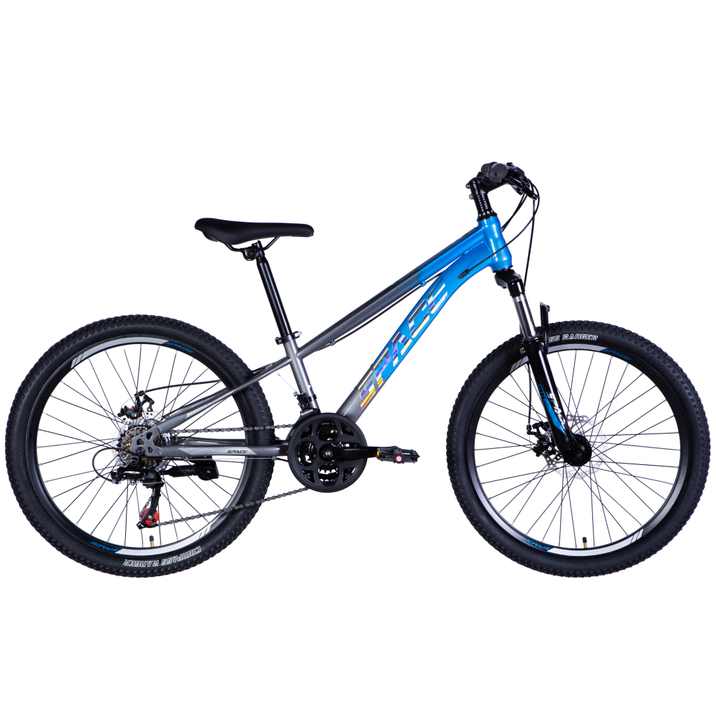 Велосипед Space 24" Mars AM DD рама-11" St синьо-сріблястий 2025 (OPS-SP-24-019) - зображення 1