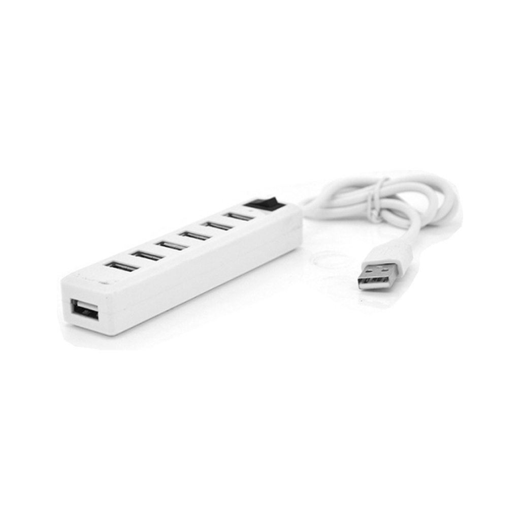 Концентратор Voltronic USB 2.0 to 7xUSB with power switch white (YT-H7S-W) - зображення 1