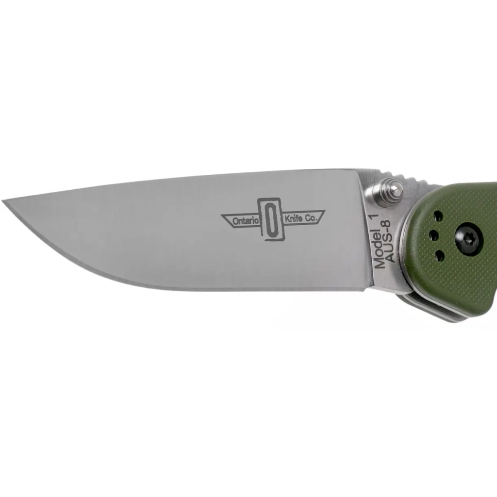 Ніж Ontario Knife RAT I AUS-8 Foliage Green (ON8848FG) - зображення 3