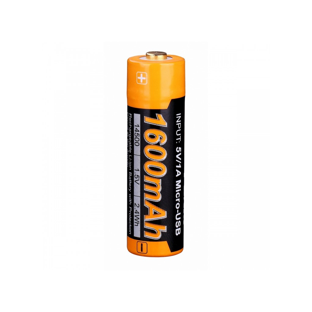 Акумулятор Fenix 14500 micro usb зарядка (ARB-L14-1600U) - зображення 5