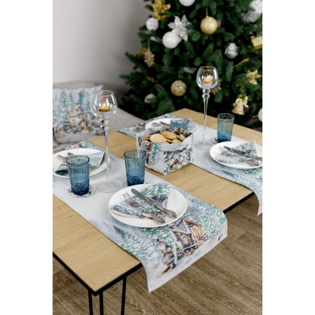 Доріжка на стіл Прованс гобеленова Казкові гноми 35х100 см (038431) - зображення 1