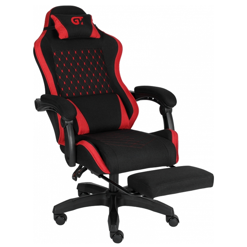 Крісло ігрове GT Racer X-2339 Black/Red (X-2339 Fabric Black/Red) - зображення 5