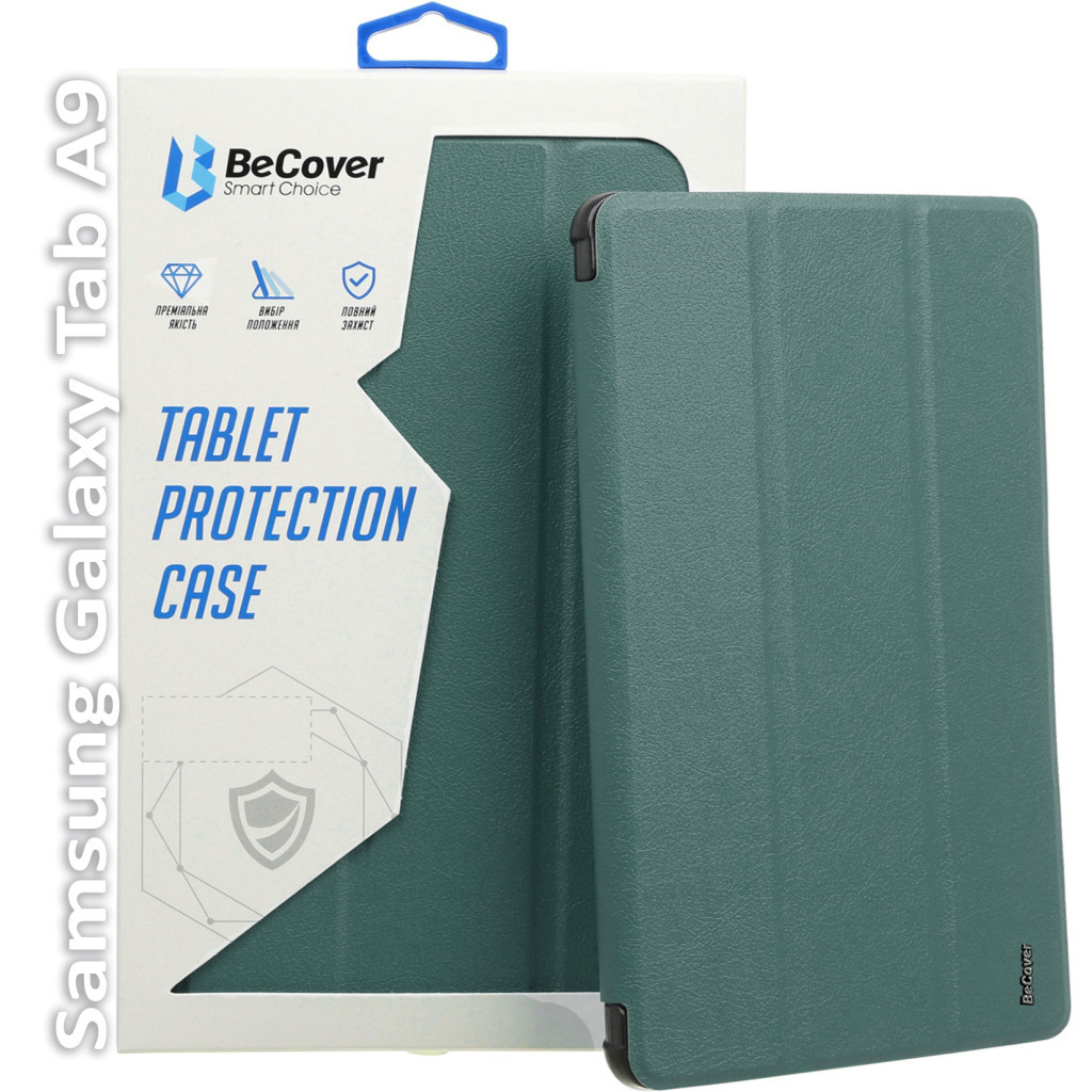 Чохол до планшета BeCover Smart Case Samsung Tab A9 SM-X115 8.7" Dark Green (709907) - зображення 1