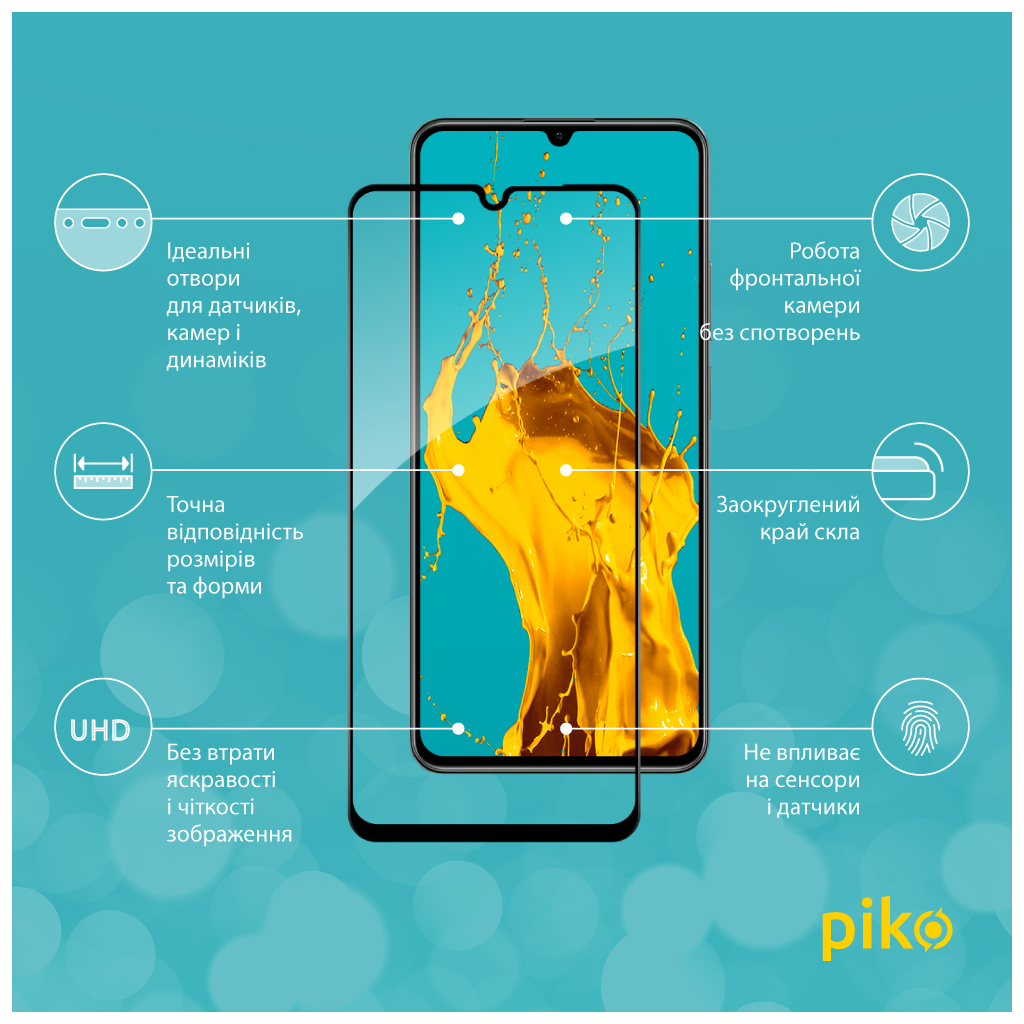 Скло захисне Piko Full Glue Realme C61 Black (1283126594069) - зображення 2