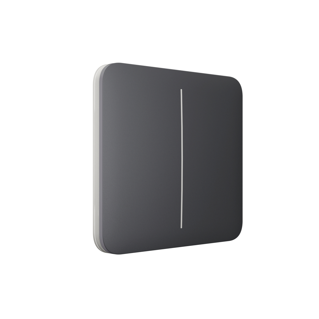 Накладна панель Ajax SoloButton 2-gang графіт - picture 2
