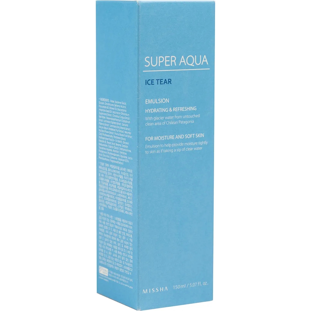 Сироватка для обличчя Missha Super Aqua Ice Tear Emulsion Зволожувальна емульсія 150 мл (8806185746601) - изображение 3
